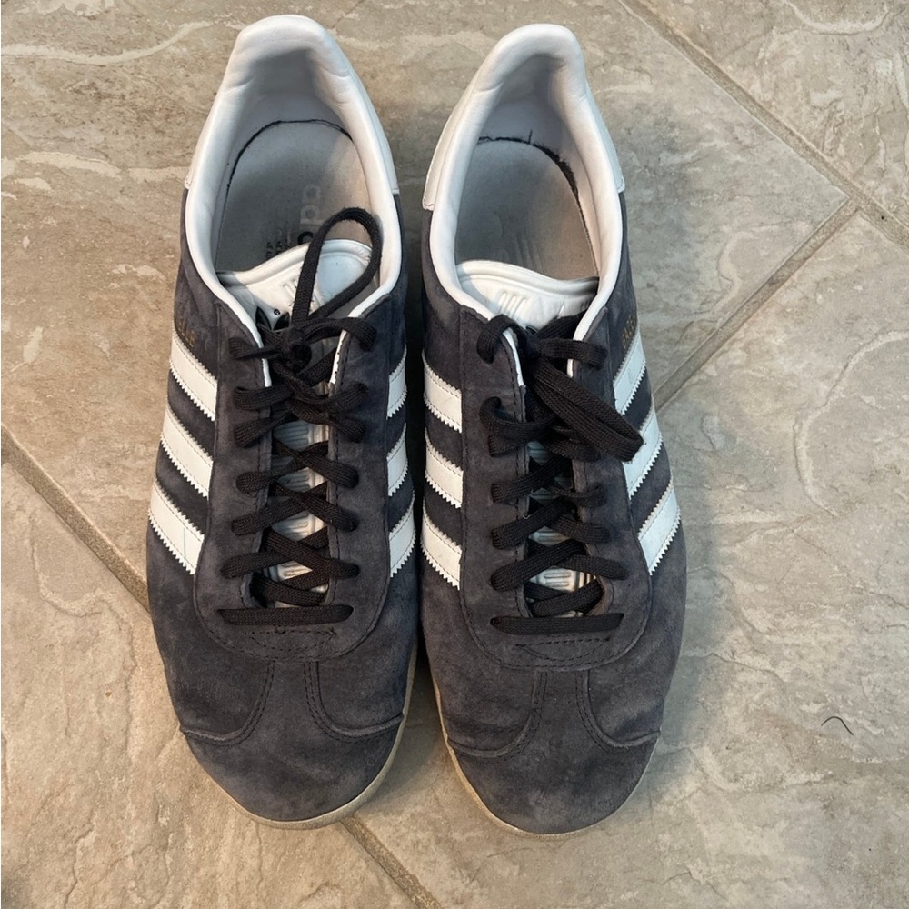 Adidas Black and White Gazelle Sneakers